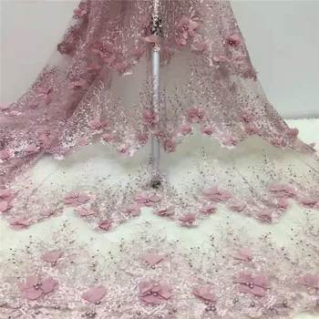 Peach 2019 African Beaded Tulle Lace Fabric High High Quality stones Lace Material Net French Embroidery Nigeria Lace Fabric 
Peach 2019 African Beaded Tulle Lace Fabric High High Quality stones Lace Material Net French Embroidery Nigeria Lace Fabric