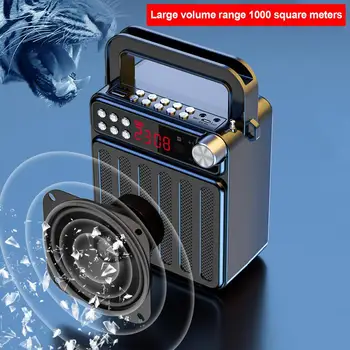 Portable Bluetooth Loudspeaker Megaphone Speaker Wireless Voice Amplifier Multifunction Smart Speaker Support FM Radio TF Card
Portable Bluetooth Loudspeaker Megaphone Speaker Wireless Voice Amplifier Multifunction Smart Speaker Support FM Radio TF Card