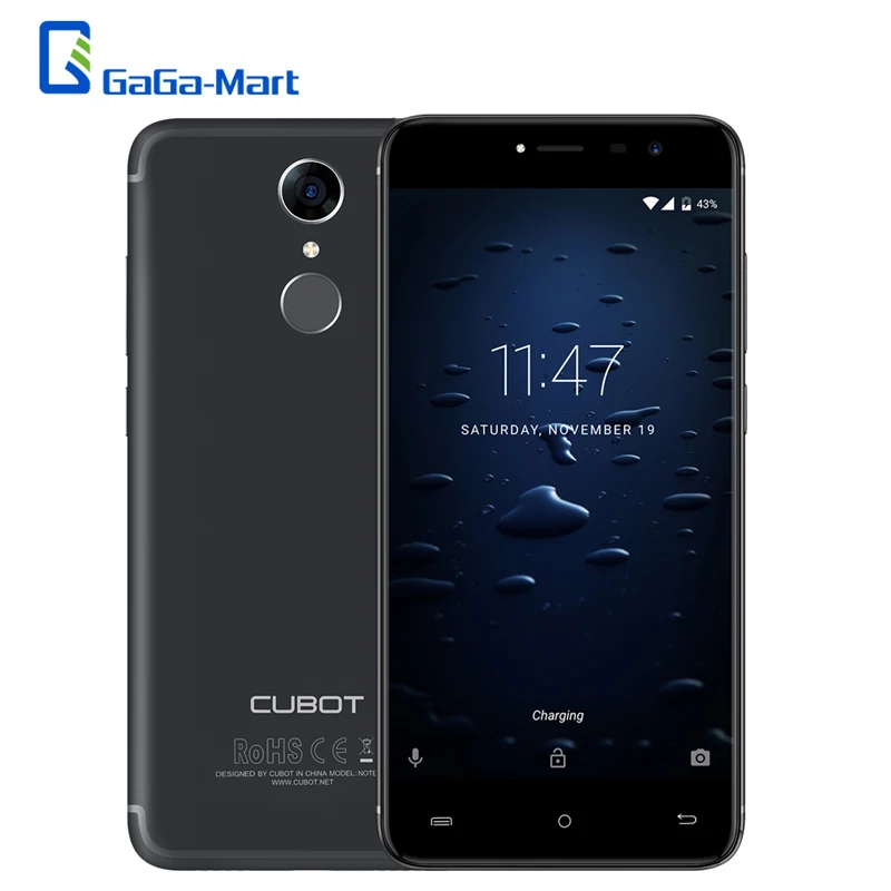 

Original Cubot Note Plus Fingerprint 5.2 Inch FHD Quad Core Smartphone 3GB RAM 32GB ROM 16MP Android 7.0 4G LTE smartphone
