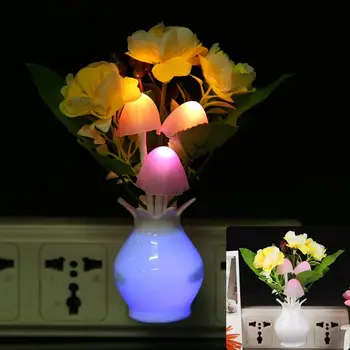 Creative US Plug-in 100V-240V LED Night Lamps Colorful Flower Shaped Lighting Sensor Home Bedroom Decorative Lights
Creative US Plug-in 100V-240V LED Night Lamps Colorful Flower Shaped Lighting Sensor Home Bedroom Decorative Lights