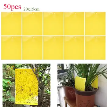 20x15cm 50pcs Two-Sided Fly Yellow Trapping Board Glue Stickers Insect Pest Control Catchers Board Trapping Aphid-killing Paste
20x15cm 50pcs Two-Sided Fly Yellow Trapping Board Glue Stickers Insect Pest Control Catchers Board Trapping Aphid-killing Paste