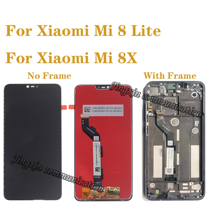 AAA quality For Xiaomi Mi 8 Lite mi8 lite LCD display Touch Screen digitizer Assembly for Xiaomi MI 8X lcd glass Kit with frame
AAA quality For Xiaomi Mi 8 Lite mi8 lite LCD display Touch Screen digitizer Assembly for Xiaomi MI 8X lcd glass Kit with frame