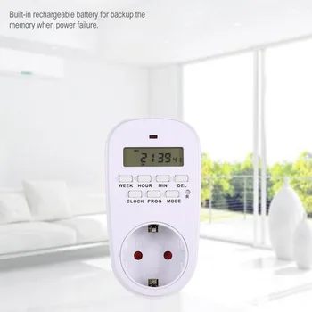 Mini Digital LCD 230V 16A Timer Switch Socket Outlet Plug-in Time Countdown Energy Saving Programmable Electronic Controller
Mini Digital LCD 230V 16A Timer Switch Socket Outlet Plug-in Time Countdown Energy Saving Programmable Electronic Controller