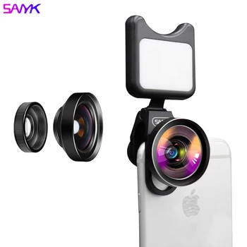 SANYK 3-in-1 Phone Lens Set Multi-layer Coating Undistorted Wide-angle Macro With Fill Light Video Shooting Lens
SANYK 3-in-1 Phone Lens Set Multi-layer Coating Undistorted Wide-angle Macro With Fill Light Video Shooting Lens