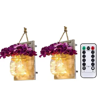 Ins Rustic Mason Jar Wall Sconces With Led Fairy Lights Flowers For Country Home Wedding Cafe Bar Wall Bedroom Decoration Wood
Ins Rustic Mason Jar Wall Sconces With Led Fairy Lights Flowers For Country Home Wedding Cafe Bar Wall Bedroom Decoration Wood