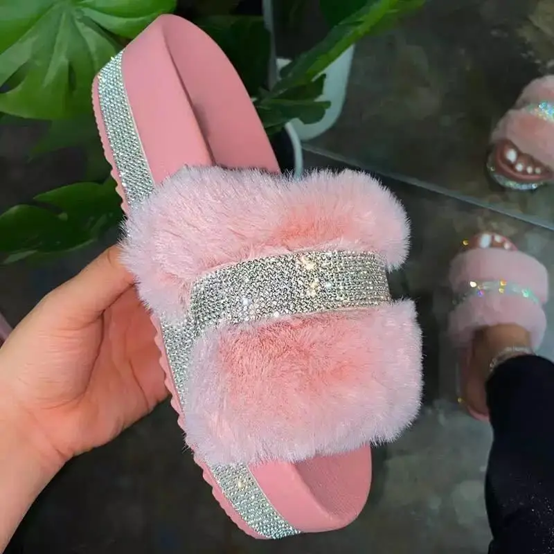 35-43 Large Size Women Shoes 2020 New Women Sandals Summer Casual Rhinestone Sandals Furry Indoor Home Casual Flat Slippers
35-43 Large Size Women Shoes 2020 New Women Sandals Summer Casual Rhinestone Sandals Furry Indoor Home Casual Flat Slippers