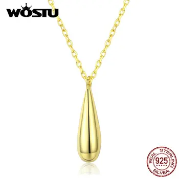 WOSTU 100% 925 Sterling Silver Golden Waterfall Necklaces Pendant For Women Chain Link Wedding Gold Color Luxury Jewelry CQN340
WOSTU 100% 925 Sterling Silver Golden Waterfall Necklaces Pendant For Women Chain Link Wedding Gold Color Luxury Jewelry CQN340