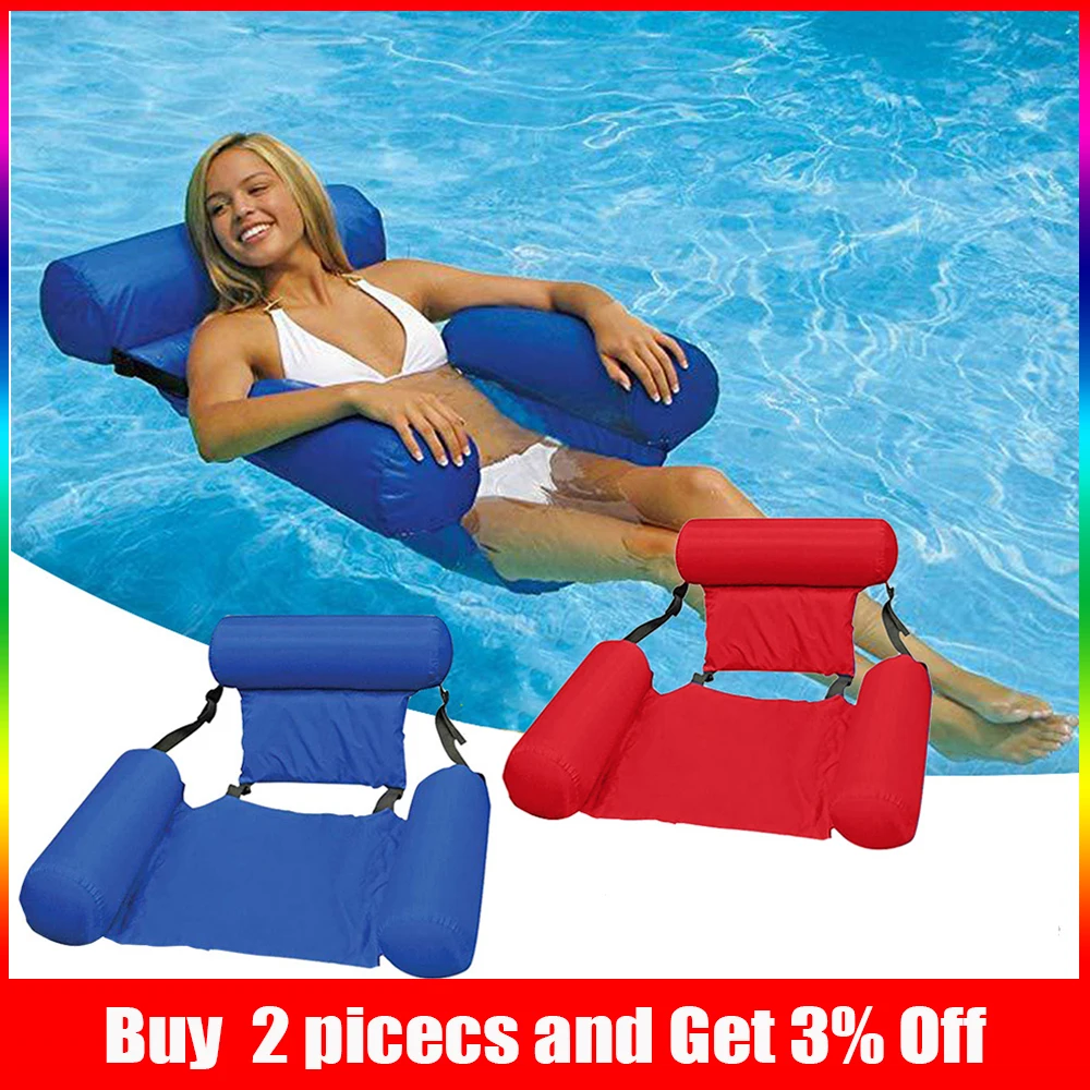 Summer Inflatable Foldable Floating Row Beach Swimming Pool Water Hammock Floating Beach Chair Lounger Mat Seatings
Summer Inflatable Foldable Floating Row Beach Swimming Pool Water Hammock Floating Beach Chair Lounger Mat Seatings