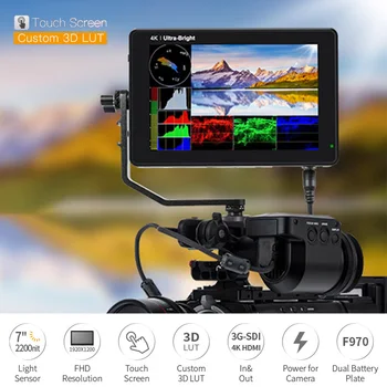 LUT7S 7 Inch on Camera DSLR Field Monitor 3D LUT 2200nits Touch Screen IPS FHD 1920x1200 Video Focus Assist Support 4K HDMI
LUT7S 7 Inch on Camera DSLR Field Monitor 3D LUT 2200nits Touch Screen IPS FHD 1920x1200 Video Focus Assist Support 4K HDMI