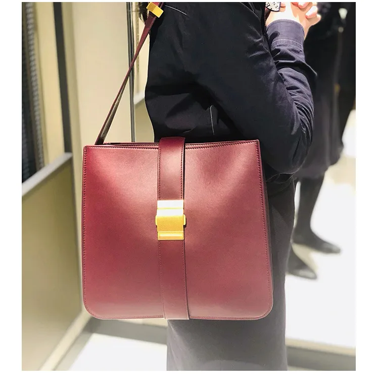 Vintage femmes sac à bandoulière en cuir véritable sacs fourre-tout pour dames sacs à main de luxe femmes sacs concepteur Bolsa Feminina Vintage femmes sac à bandoulière en cuir véritable sacs fourre-tout pour dames sacs à main de luxe femmes sacs concepteur Bolsa Feminina