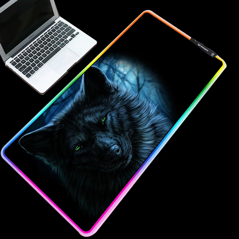 Mairuige Multicolor RGB Gaming Mouse Pad Cold Light LED Color Lock USB Dark Wolf Office Computer Desk Mat Natural Rubber
Mairuige Multicolor RGB Gaming Mouse Pad Cold Light LED Color Lock USB Dark Wolf Office Computer Desk Mat Natural Rubber