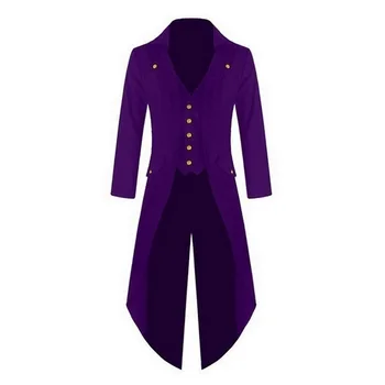 Mens Suit Jacket Wedding Party Vintage Steampunk Solid Color Long Suits Coats Punk Retro Mens Business Tuxedo Blazers Jacket
Mens Suit Jacket Wedding Party Vintage Steampunk Solid Color Long Suits Coats Punk Retro Mens Business Tuxedo Blazers Jacket