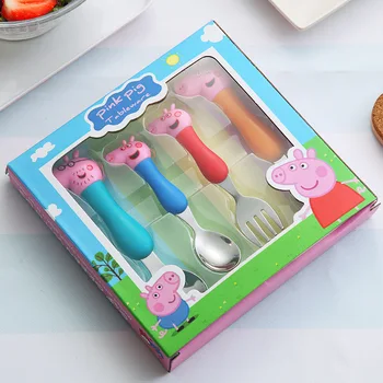 2020 Peppa pig Toy Tableware George Action Character Anime Character Spoon Fork Soup Spoon Set Meal Dinner Children Toy Gift
2020 Peppa pig Toy Tableware George Action Character Anime Character Spoon Fork Soup Spoon Set Meal Dinner Children Toy Gift