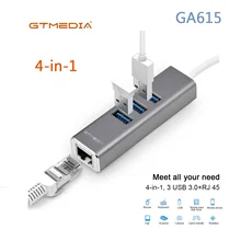 USB HUB GTMEDIA USB Converter USB 3.0 to RJ45 Ethernet Adapter OTG Network Lan 10/100/1000M for USB Drive Laptop PC Accessories
USB HUB GTMEDIA USB Converter USB 3.0 to RJ45 Ethernet Adapter OTG Network Lan 10/100/1000M for USB Drive Laptop PC Accessories