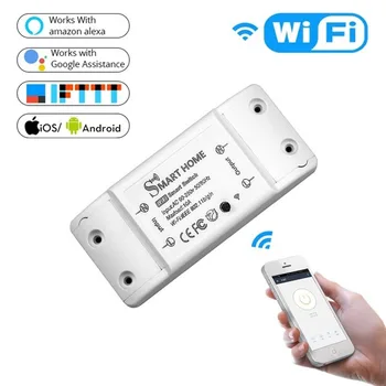 DIY Wi-Fi Smart Light Switch Universal Breaker Timer Wireless Remote Control Works with Alexa Google Home Smart Home Module
DIY Wi-Fi Smart Light Switch Universal Breaker Timer Wireless Remote Control Works with Alexa Google Home Smart Home Module