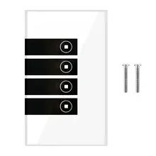 Us Wifi Smart Switch Wireless Touch Panel Led Interruttore Della Luce a Parete Remote App di Controllo Interruttore Della Luce da Parete a Led(China)