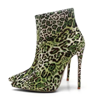 Luxury Brand Sexy Leopard Occident Ankle Women Boots Pointed Toe Footwear Booties 2019 New Super High Heels Ladies Shoes Woman
Luxury Brand Sexy Leopard Occident Ankle Women Boots Pointed Toe Footwear Booties 2019 New Super High Heels Ladies Shoes Woman