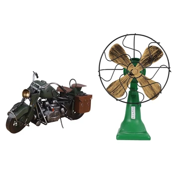 1Pcs Retro Nostalgic Fan Home Vintage Fan Miniature Figurines & 1Pcs Vintage Classic Motorcycle Handmade Craft Model
1Pcs Retro Nostalgic Fan Home Vintage Fan Miniature Figurines & 1Pcs Vintage Classic Motorcycle Handmade Craft Model