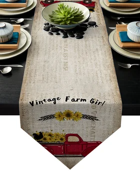 Farm Girl Old Newspaper Sunflower Table Runner Table Flag Home Party Decorative Tablecloth Table Runners
Farm Girl Old Newspaper Sunflower Table Runner Table Flag Home Party Decorative Tablecloth Table Runners