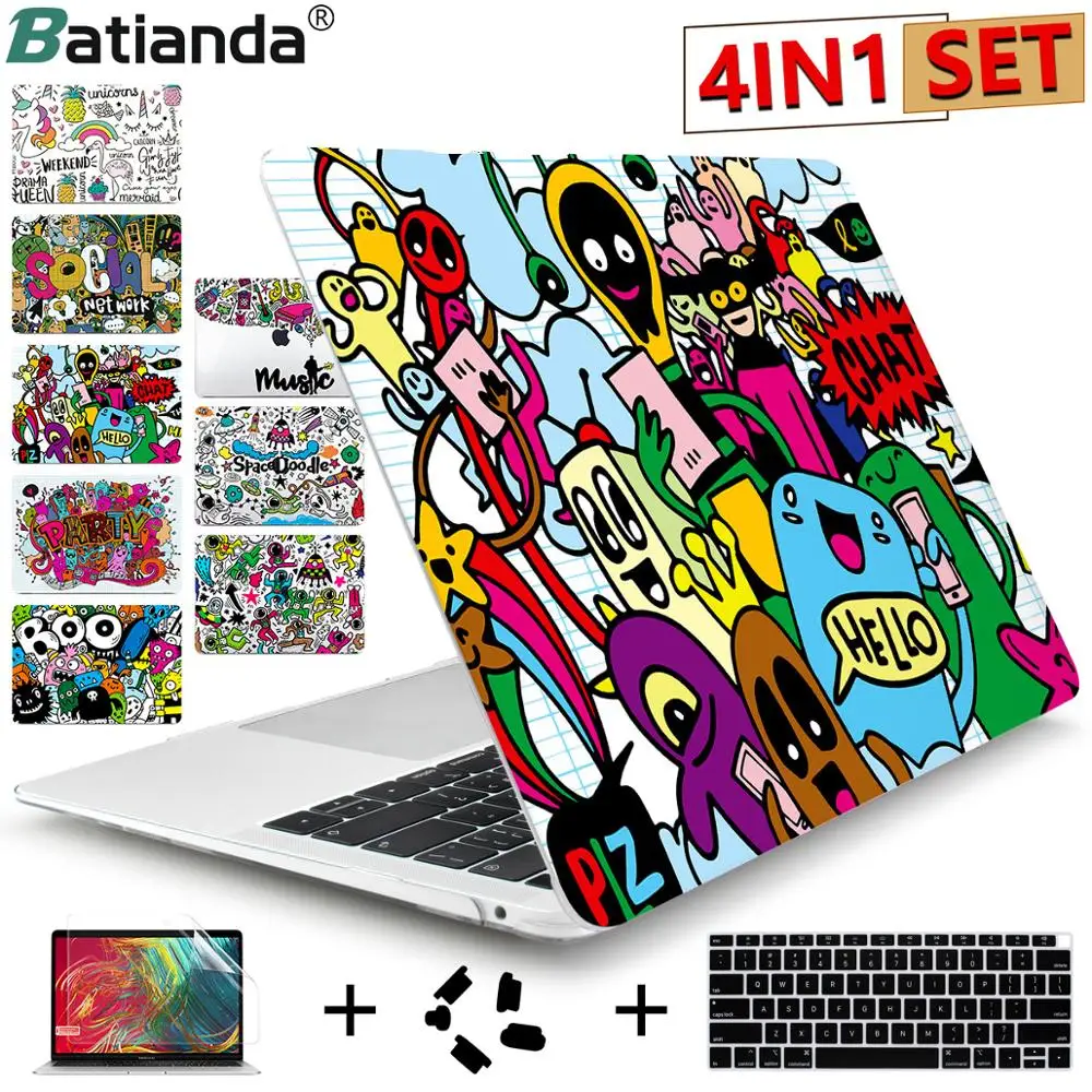 Чехол для ноутбука MacBook Pro Retina 12 13 15 Air 11 3 дюйма 2020 с уникальным принтом Жесткий