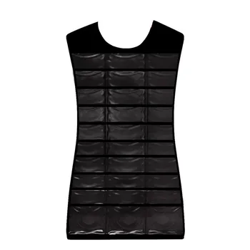 Dual Sides Hanging Jewelry Non-woven Organizer 30 Pockets 14 Hook-Loop Tabs Holder Storage Bag Without Hanger (Black)
Dual Sides Hanging Jewelry Non-woven Organizer 30 Pockets 14 Hook-Loop Tabs Holder Storage Bag Without Hanger (Black)