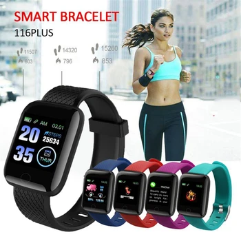 116Plus Smart Watch Digital Sports Smart Bracelet Men Women Heart Rate Watch Heart Rate Monitor IP67 Waterproof Smart Wristband
116Plus Smart Watch Digital Sports Smart Bracelet Men Women Heart Rate Watch Heart Rate Monitor IP67 Waterproof Smart Wristband