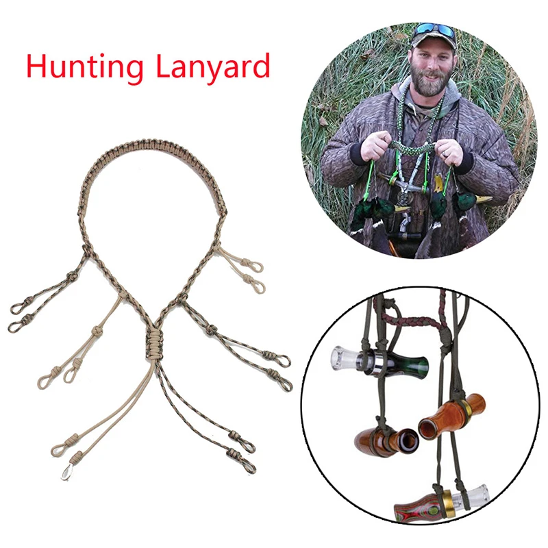 Duck Hunting Decoys Rope Duck Game Call Lanyard with 12 Adjustable Loops Lanyard Holder Hand Braided 550 Paracord
Duck Hunting Decoys Rope Duck Game Call Lanyard with 12 Adjustable Loops Lanyard Holder Hand Braided 550 Paracord