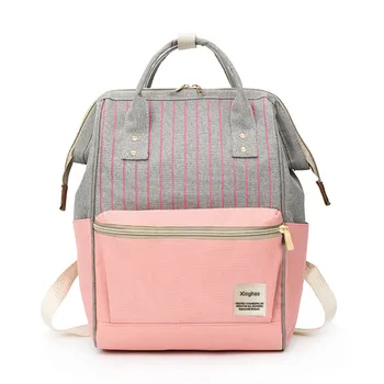 Women Canvas Rucksack Patchwork Stripe Backpack Large Capacity Waterproof Travel Bags Laptop Book Bagpack #T1G
Women Canvas Rucksack Patchwork Stripe Backpack Large Capacity Waterproof Travel Bags Laptop Book Bagpack #T1G