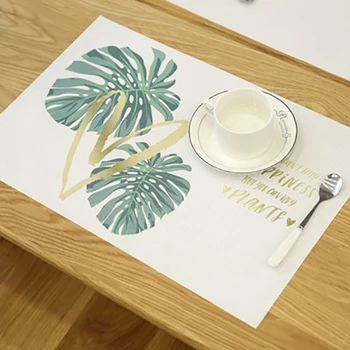4 Pieces / Set of Creative Fresh Place Mat Plant Printing Household Non-slip Insulation Ins Nordic Style PVC Material Place Mat
4 Pieces / Set of Creative Fresh Place Mat Plant Printing Household Non-slip Insulation Ins Nordic Style PVC Material Place Mat