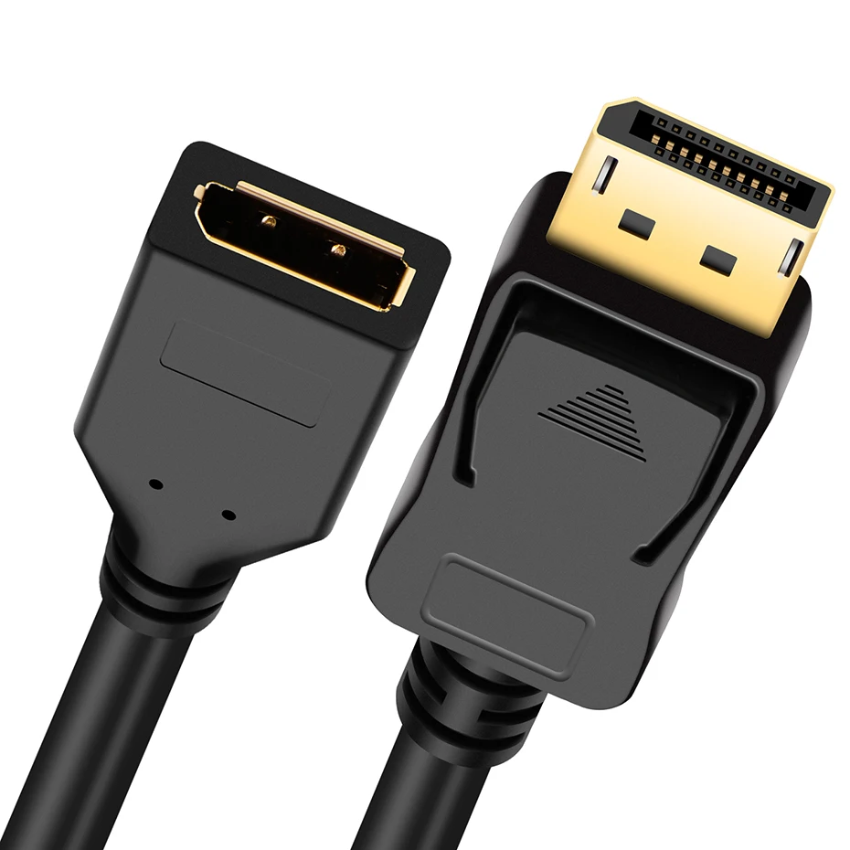 144Hz Displayport extension cable 4K DP 1.2 cable extension Displayport male to female (works with Displayport 1.4 cable port)
144Hz Displayport extension cable 4K DP 1.2 cable extension Displayport male to female (works with Displayport 1.4 cable port)