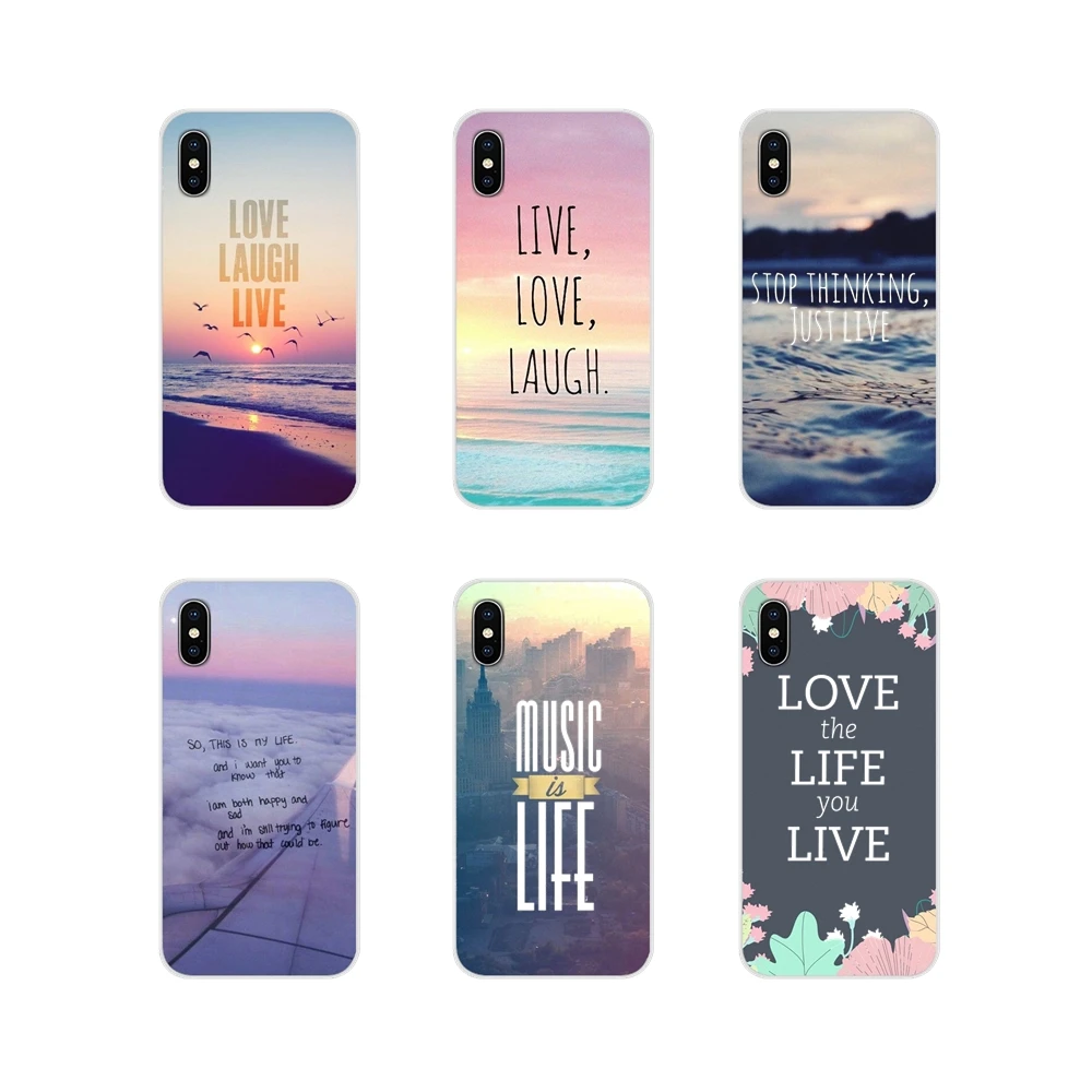 Inspirational Quote about Nice Life For Huawei G7 G8 P7 P8 P9 P10 P20 P30 Lite Mini Pro P Smart Plus 2017 2018 2019 Design Cover | Мобильные