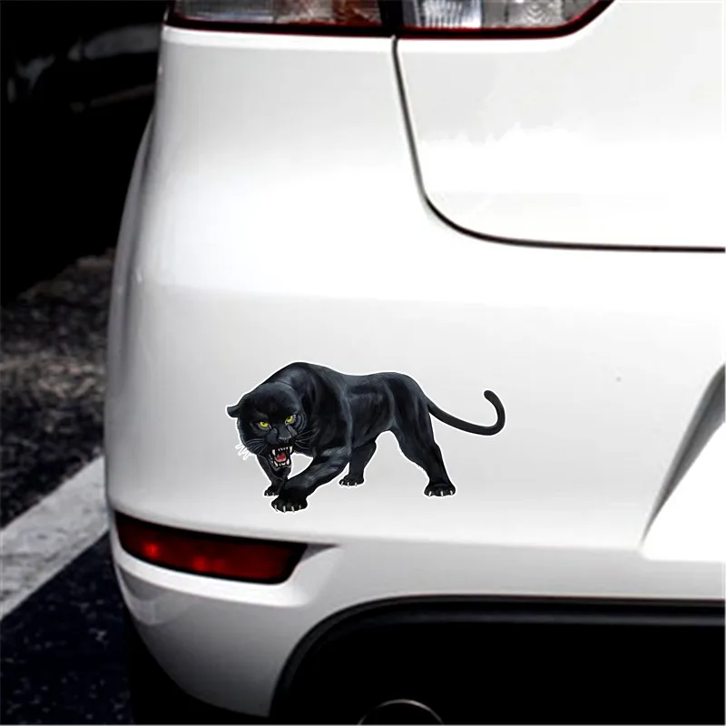 Three Ratels TRL570# 15X8см Черный тигр полноцветные наклейки на авто машину наклейка для