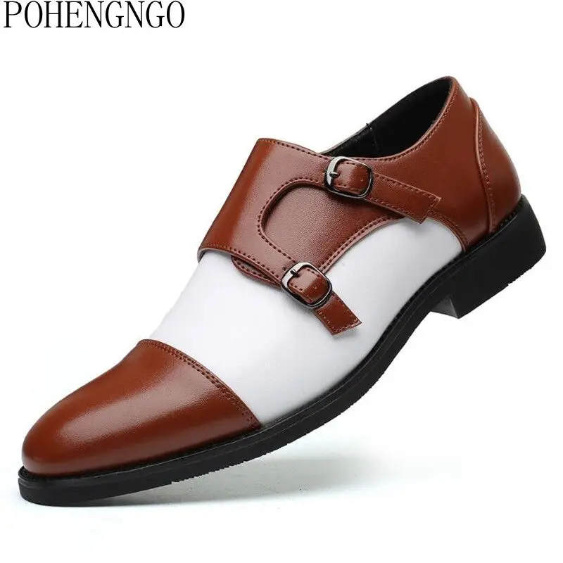 2020 New Men Casual shoes men Loafers Luxury gentleman pointed slip-on monk strap Buckle shoes man wedding Homecoming shoes
2020 New Men Casual shoes men Loafers Luxury gentleman pointed slip-on monk strap Buckle shoes man wedding Homecoming shoes