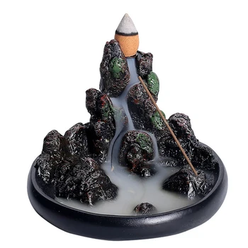 Ceramic Backflow Censer Rockery Incense Burning Cone Aromatherapy Furnace Diffuser Holder Rock Garden Home Decor
Ceramic Backflow Censer Rockery Incense Burning Cone Aromatherapy Furnace Diffuser Holder Rock Garden Home Decor