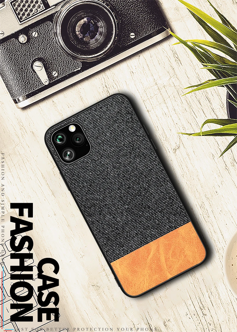 For iphone X XR XS Max 7 8 6 6s Plus Ultra Shockproof Back Cover Cloth Fabric Silicone Soft Edge Protect Case For 11 Pro Max For iphone X XR XS Max 7 8 6 6s Plus Ultra Shockproof Back Cover Cloth Fabric Silicone Soft Edge Protect Case For 11 Pro Max