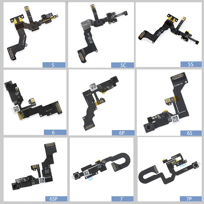 Front Camera with Sensor Proximity Light and Microphone Flex Cable Replacement for iPhone 5 5s 5c 6 6s 6plus 7 8 7plus 8plus
Front Camera with Sensor Proximity Light and Microphone Flex Cable Replacement for iPhone 5 5s 5c 6 6s 6plus 7 8 7plus 8plus