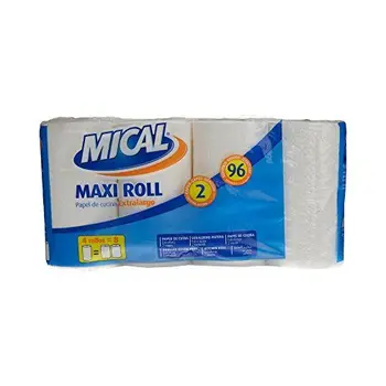 Mical – Maxi roll – Rouleau d'essuis-tout de cuisine extra-large – 2 couches double – 4 unités
Mical – Maxi roll – Rouleau d'essuis-tout de cuisine extra-large – 2 couches double – 4 unités