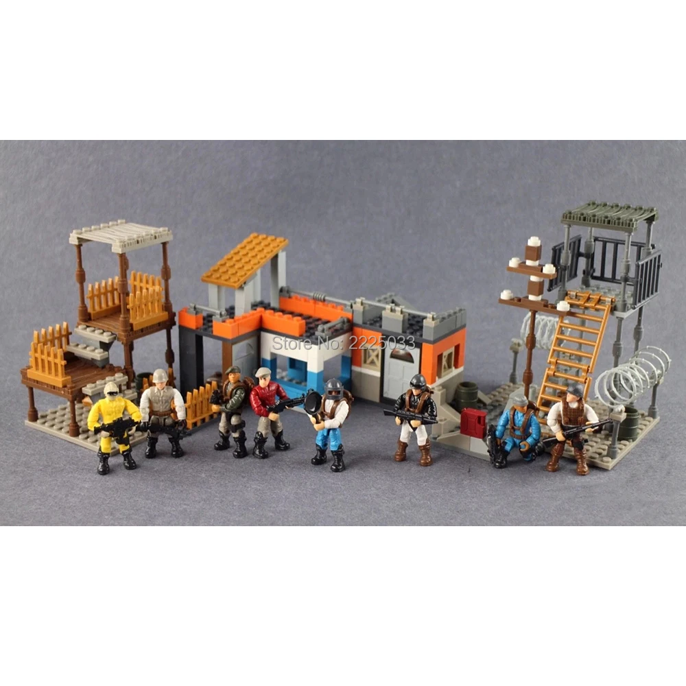 military game Compatible with legoing PUBG actiont figures army model scenes weapons guns building blocks toys for kids gifts
military game Compatible with legoing PUBG actiont figures army model scenes weapons guns building blocks toys for kids gifts
