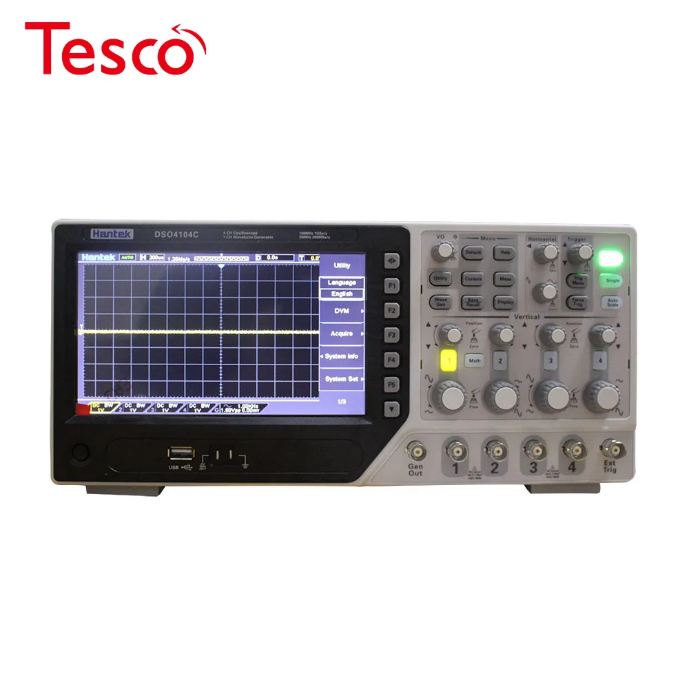 Hantek DSO4104C Digital Storage Oscilloscope 4 Channels 100Mhz PC Osciloscopio Portatil 7Inch Lcd Display USB Oscilloscopes
Hantek DSO4104C Digital Storage Oscilloscope 4 Channels 100Mhz PC Osciloscopio Portatil 7Inch Lcd Display USB Oscilloscopes