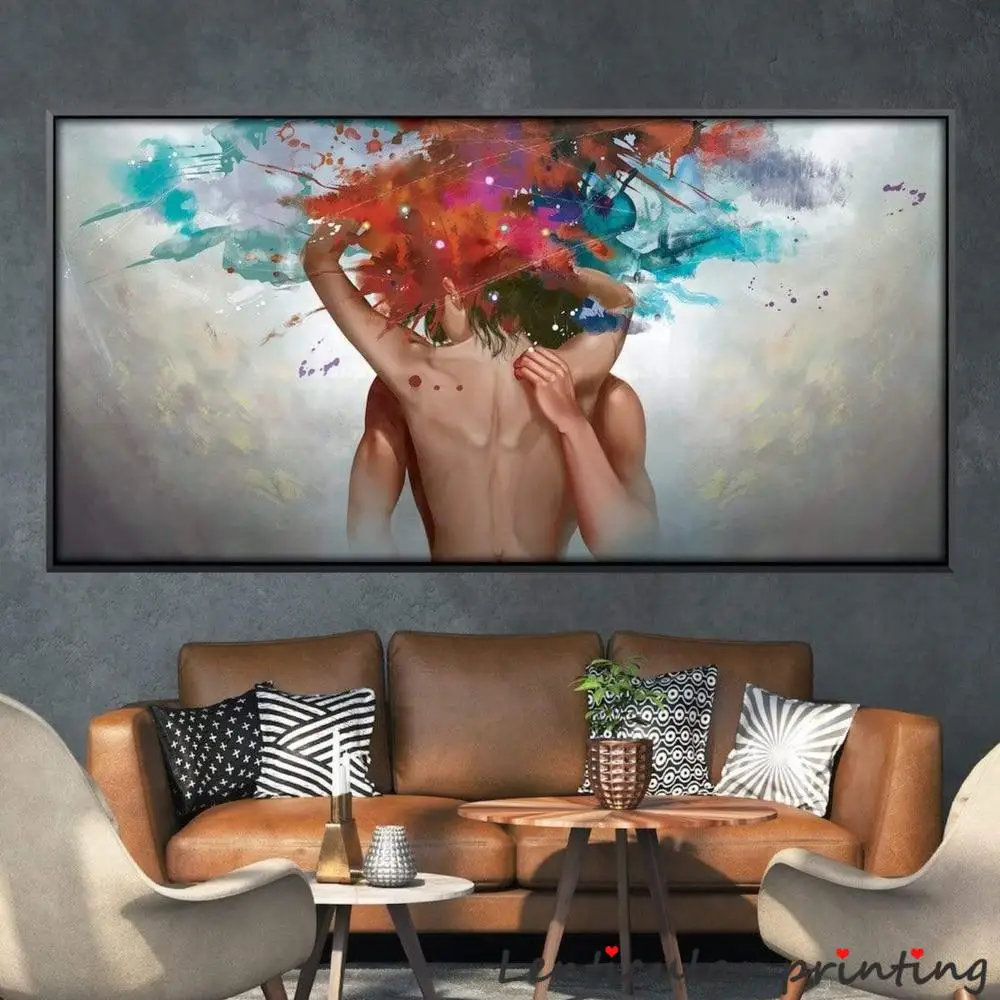 Abstract Canvas Painting for Home Decor, Water Color, Nude, Sexy, Woman, Man, Wall Art, Canvas, Nordic, Sensual
Abstract Canvas Painting for Home Decor, Water Color, Nude, Sexy, Woman, Man, Wall Art, Canvas, Nordic, Sensual