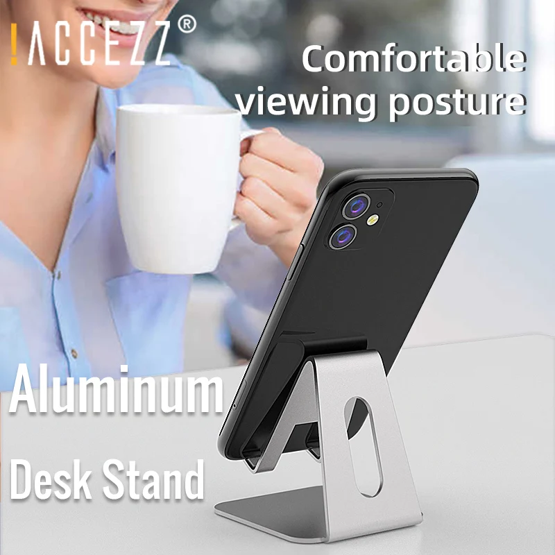 ! ACCEZZ универсальный настольный держатель Подставка для планшета Алюминий iPhone 11 Pro