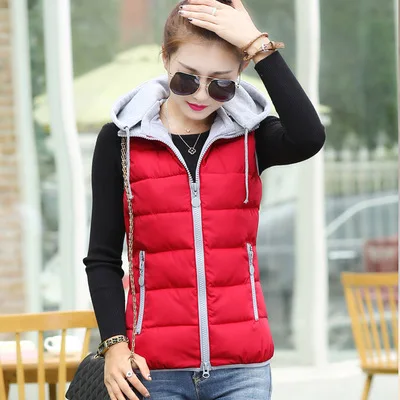 New 2020 Fashion Cotton-down Vest Women Sleeveless Coats Female Hooded Casual Warm Windproof Jacket Waistcoat Polyester Cotton
New 2020 Fashion Cotton-down Vest Women Sleeveless Coats Female Hooded Casual Warm Windproof Jacket Waistcoat Polyester Cotton