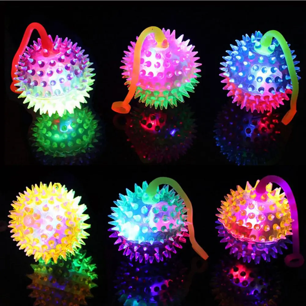 1 Pc Kids Glowing Ball Toy LED Light Up Flashing Soft Prickly Massage Ball Elasticity Fun Toys Children Squeeze Anti Stress Toys
1 Pc Kids Glowing Ball Toy LED Light Up Flashing Soft Prickly Massage Ball Elasticity Fun Toys Children Squeeze Anti Stress Toys