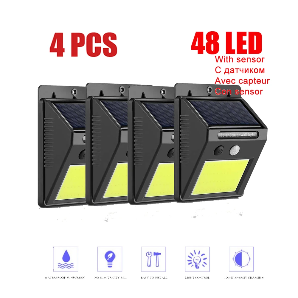 1-4PCS Outdoor lighting Solar Power Wireless Pir Motion Sensor Wall Street Lamp Waterproof for Road Garden Path Night Security L
1-4PCS Outdoor lighting Solar Power Wireless Pir Motion Sensor Wall Street Lamp Waterproof for Road Garden Path Night Security L