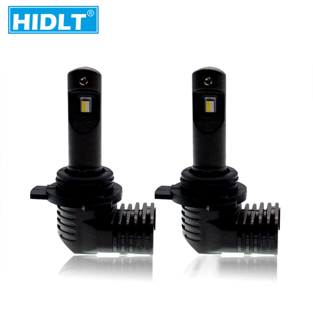 HIDLT 1 Set Mini Size P10 9012 HIR2 LED Headlight Bulbs All In One Design As 11 Original Lamps Turbo Fan 35W 6000K White 5200LM (11)