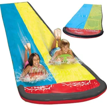PVC Double Waterslide Water Mat Water Spray Surfboard Kids Waterslide Game Summer Pool Backyards Inflatable Waterslidetoys
PVC Double Waterslide Water Mat Water Spray Surfboard Kids Waterslide Game Summer Pool Backyards Inflatable Waterslidetoys