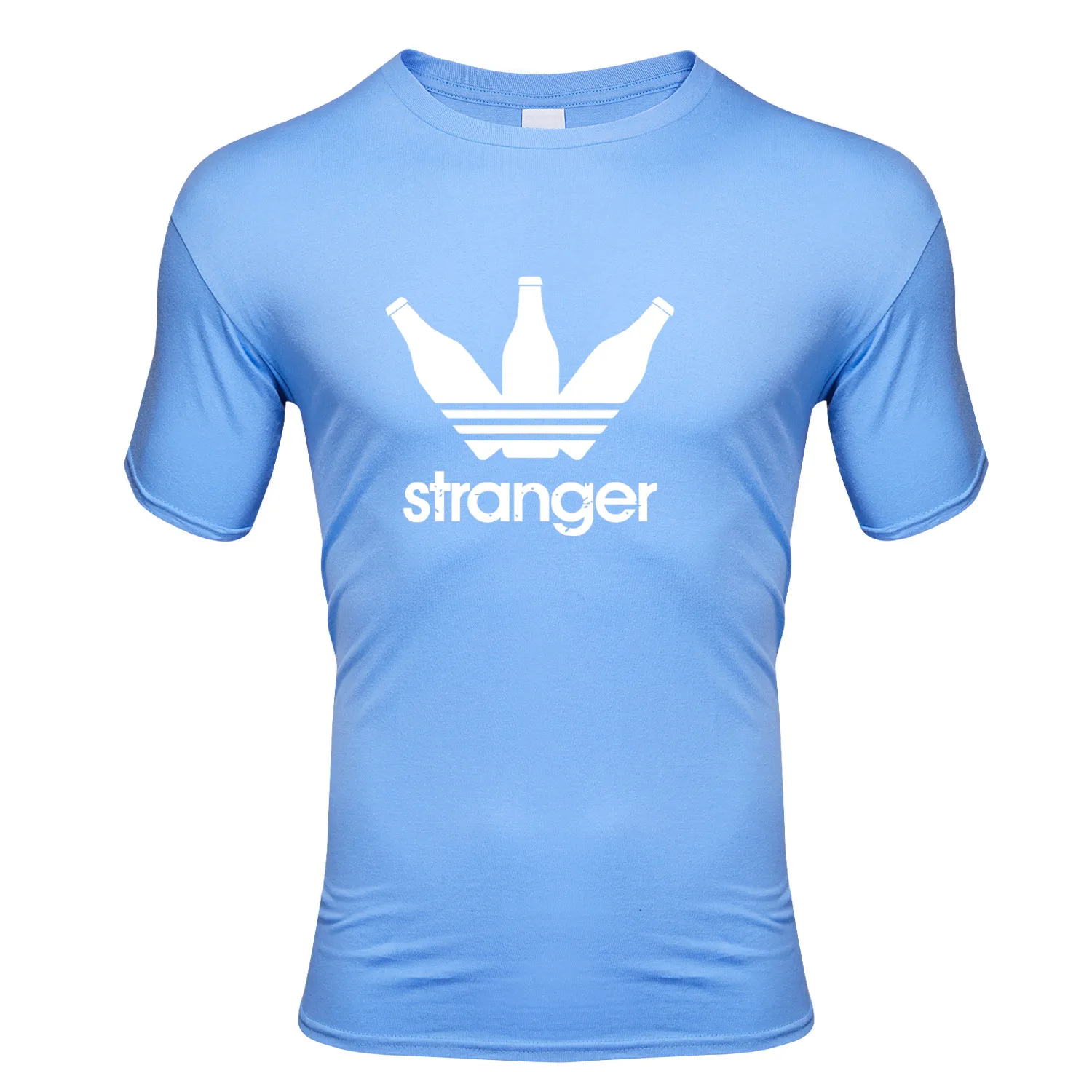 2020 New Summer Men's Fashion T-Shirt Printed TheBottle T-Shirt O-Neck Short-Sleeved and Style T-Shirt 95% Cotton Sport