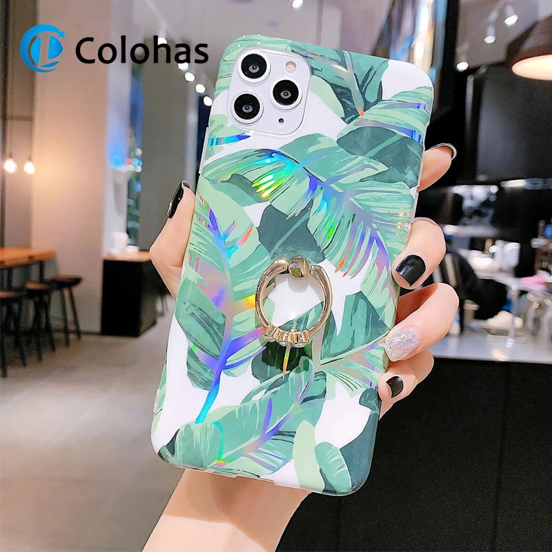 Flower Leaf Ring Holder Phone Case For iPhone 11 Pro Max XR XS Max 7 8 6 6S Plus X Case Soft Phone Back Full Cover Capa Stand
Flower Leaf Ring Holder Phone Case For iPhone 11 Pro Max XR XS Max 7 8 6 6S Plus X Case Soft Phone Back Full Cover Capa Stand