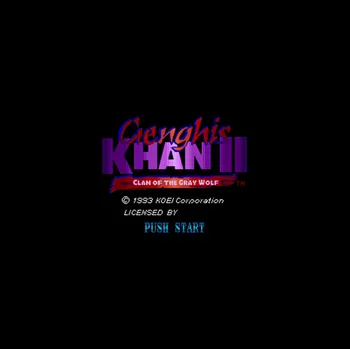 Genghis Khan II - Clan of the Gray Wolf NTSC Version 16 Bit 46 Pin Big Gray Game Card For USA Game Players
Genghis Khan II - Clan of the Gray Wolf NTSC Version 16 Bit 46 Pin Big Gray Game Card For USA Game Players