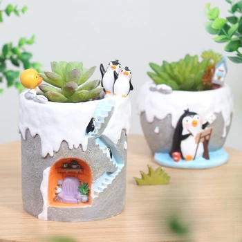 Micro Landscape Cute Cartoon Penguin Artificial Flowers Succulent Plants Pot Tiny Creative Flower Pot Holders
Micro Landscape Cute Cartoon Penguin Artificial Flowers Succulent Plants Pot Tiny Creative Flower Pot Holders